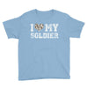i love my soldier hunter camouflage Youth Tee