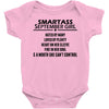 Smartass September Girl Baby Onesie