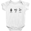 peace love coffee Baby Onesie