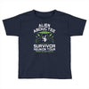 alien abductee survivor tour ufo nerd geek comic funny Toddler T-shirt