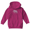 elephant filled pattern cool Youth Hoodie