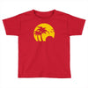 beach silhouette birds sand sunset Toddler T-shirt