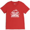 This Guy Loves Camping V-Neck Tee