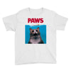 Jaws Parody Paws Youth Tee