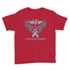 my hero is now my angel stomach cancer awareness Youth Tee