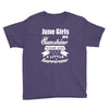 June Girls Are Sunshine Mixed With A Little Hurricane Youth Tee