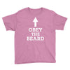 obey the beard funny Youth Tee