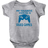 my favorite exercise is video games Baby Onesie