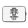 sorry this guy is already taken by a super sexy  october girl Laptop cover