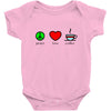 peace love coffee (2) Baby Onesie