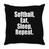 Softball Life Throw Pillow