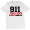 911 dispatcher heroes black logo T-Shirt