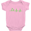 morning coffee heatbeat ekg Baby Onesie