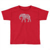 elephant filled pattern cool Toddler T-shirt