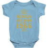 kings are born in 1966 Baby Onesie