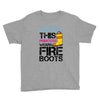 Forget Glass Slippers This Princess Wears Fire Boots Youth Tee