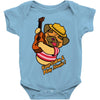 keep calm and play music Baby Onesie