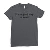 it's a good day to read text Ladies Fitted T-Shirt