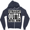 straight outta retail row Zipper Hoodie