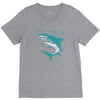 polygon shark V-Neck Tee