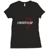 #IMWITHKAP (f155) Ladies Fitted T-Shirt