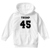 Trump 45 jersey number Youth Hoodie