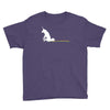 unicorn scooting on the floor Youth Tee