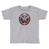 cotton captain america shield distressed, ideal gift or present Toddler T-shirt