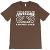 this is what an awesome uncle looks like   mens funny father's day T-Shirt