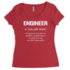definition of engineer Women's Triblend Scoop T-shirt