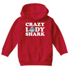 crazy lady shark Youth Hoodie