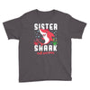 sister shark doo doo doo family matching Youth Tee
