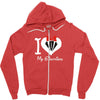 i love you my girlfreind Zipper Hoodie