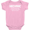mechanic mens funny Baby Onesie