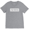 #winning printed V-Neck Tee