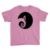 nightmare before christmas black logo Youth Tee
