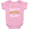 queens are born in november Baby Onesie