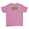 warning offensive mens funny Youth Tee