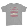 christmas ugly shark Youth Tee