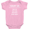 February Girl Baby Onesie