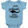 New Aunt 2018 Rokie Dept. Baby Onesie