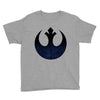 rebel logo with space pattern Youth Tee