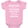 March Girls Baby Onesie