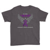my hero is now my angel pancreatic cancer awareness Youth Tee