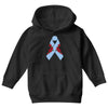 stomach cancer ribbon and rose Youth Hoodie