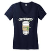 caffeinate! Women's V-Neck T-Shirt