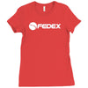 'fedex' roger federer Ladies Fitted T-Shirt