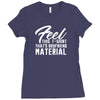 birthday gifts for boyfriend feel this t shirt that's boyfriend materi Ladies Fitted T-Shirt