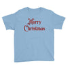merry christmas red glitter Youth Tee