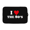 I Love 80's Laptop cover